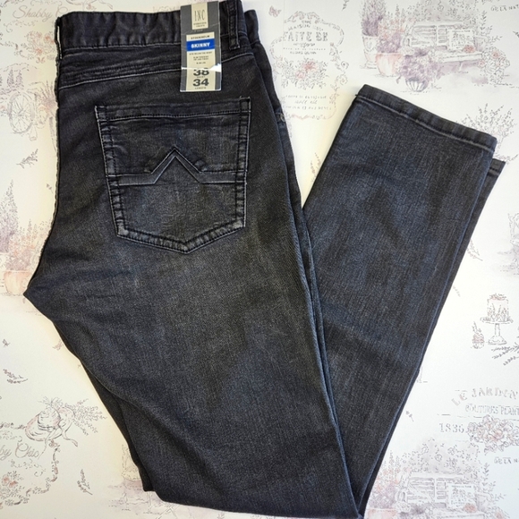 NWT!!! INC International Concepts Men's Skinny Jeans - Dark Gray, Size 38W 34L - Picture 1 of 5